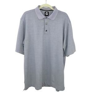 FootJoy Gray Men's Golf Polo Large Classic Preppy
